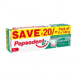 Pepsodent Expert Protection Gum Care Toothpaste, 2 x 140 gm